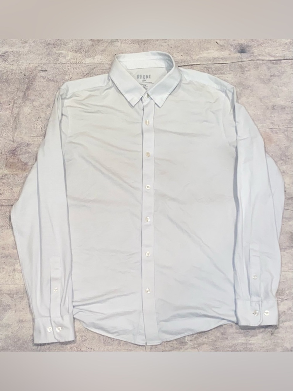 Rhone Commuter Lightweight Moisture Wicking Button Up Down Long Sleeve Shirt L